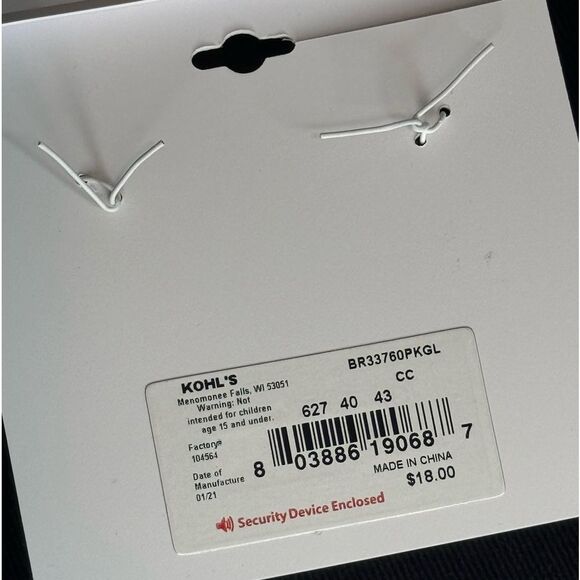 Lauren Conrad Peach Beaded Bracelet with “Smile” in Gold Beads - Picture 9 of 9